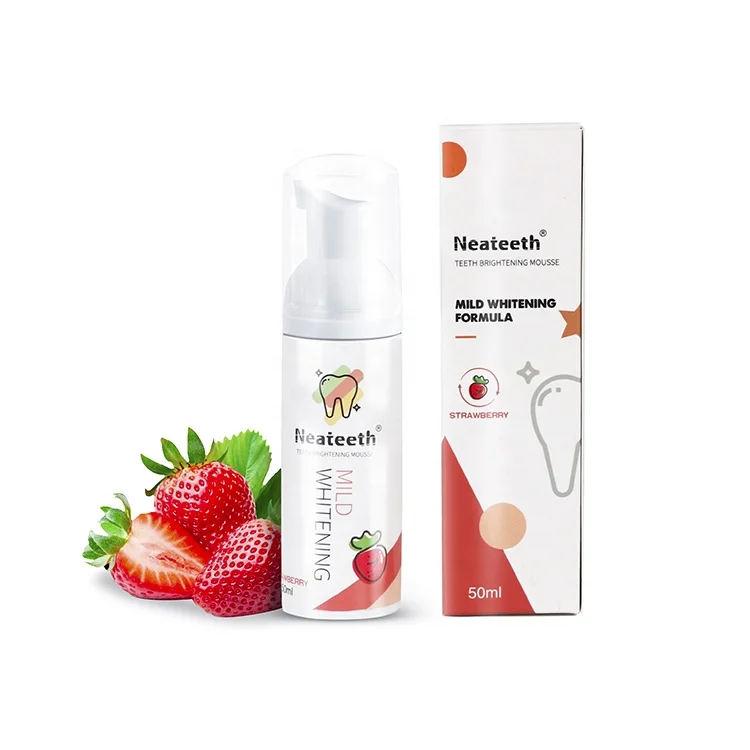 Горячая Распродажа одобренная CE жидкая зубная паста с ароматом клубники для отбеливания
