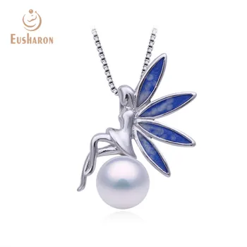 Wholesale Fashion Design 925 Sterling Silver Elf Girl Jewelry Pearl Pendant Mounting