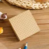 Cuadrícula pequeña Kraft amarilla