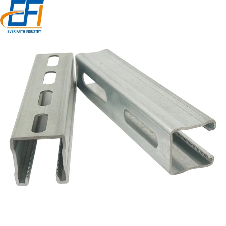 Cold Bending Electrical Slotted Unistrut C Channel Steel Bar Price