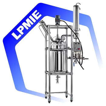 LPMIE Highly Efficient stainless steel PTFE two jackets lab reaction kettle reactor PTFE with 5L 10L 30L 50L 100L 200L 300L 500L