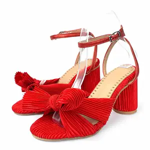 Luxury  Custom Solid Color Designer Shoes Sandals for Women and Ladies High Heels slippers Femmes Fashion