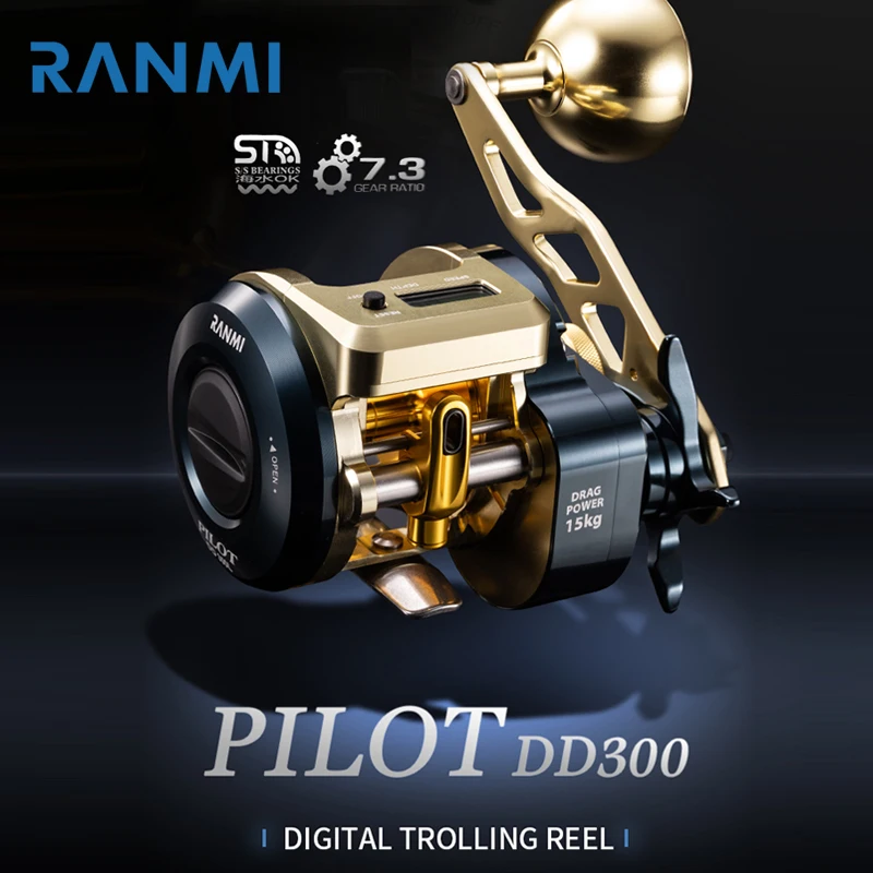 レビュー高評価商品 RYOBI for Reel Trolling Precision - DD300 PILOT RANMI リール