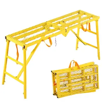 2024 hot sale Mobile construction folding ladder ladders scaffoldings work platform painting folding bench for