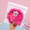 Rose red -  Four-Piece Makeup Brush Set  (Zipper Bag)