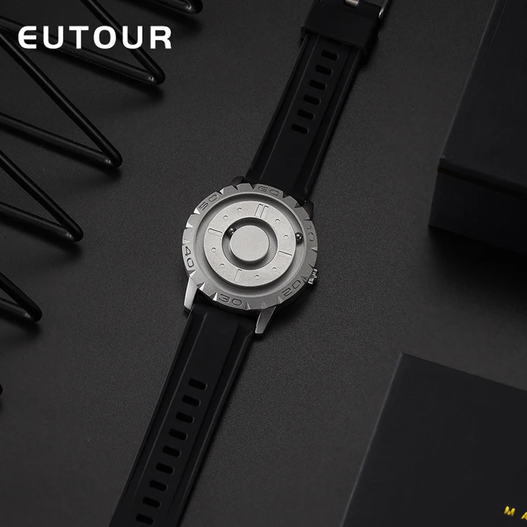 EUTOUR Mens Magnetic Steel Watch
