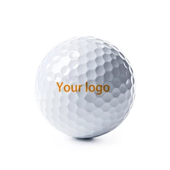 2 layer custom logo bulk cheap golf practice ball white blank golf balls