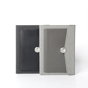 2026 Custom 3-fold A5 Pu Leather Notebook Gift Luxury Journal Notebook l with Card Slot and Pen