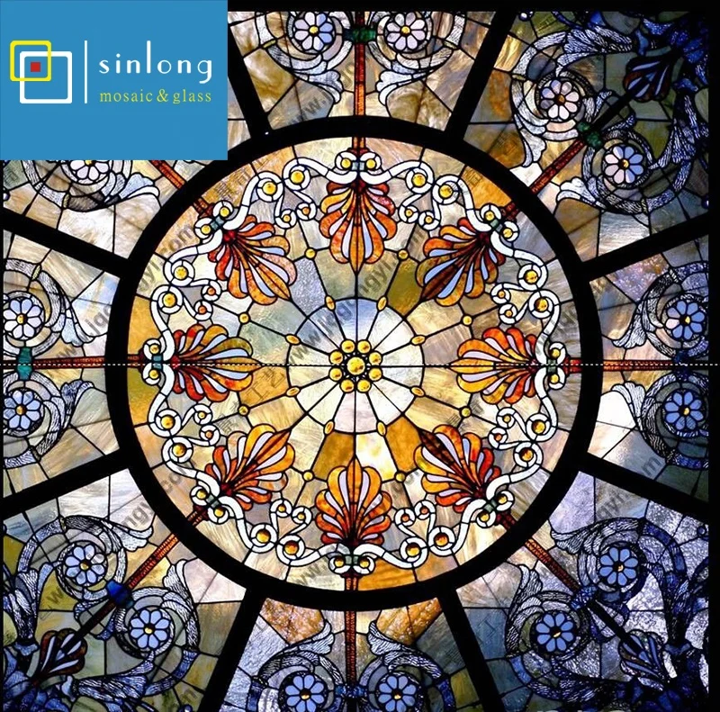 Gothic Stained Glass of Cathedral Window