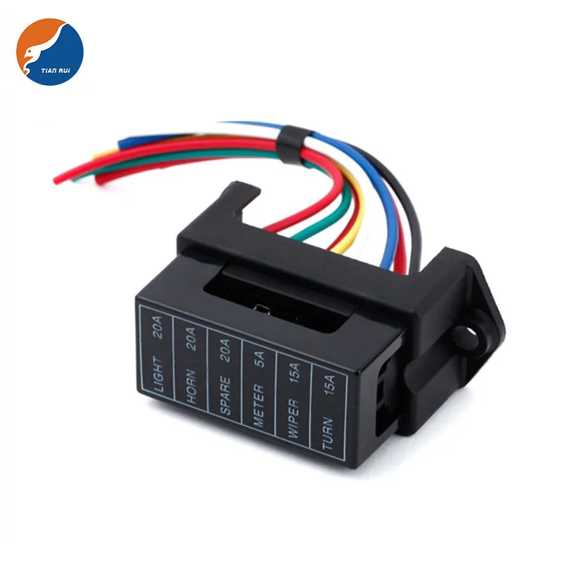 Kafton 10 Portafusibili A Lama In Linea Per Auto - 32V, Involucro In Nylon