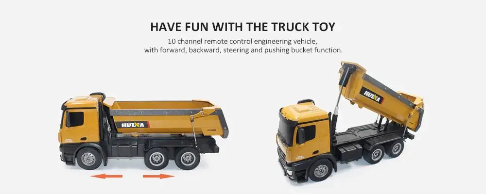 Huina 1573 1/14 10ch brinquedo rc caminhões, engenharia