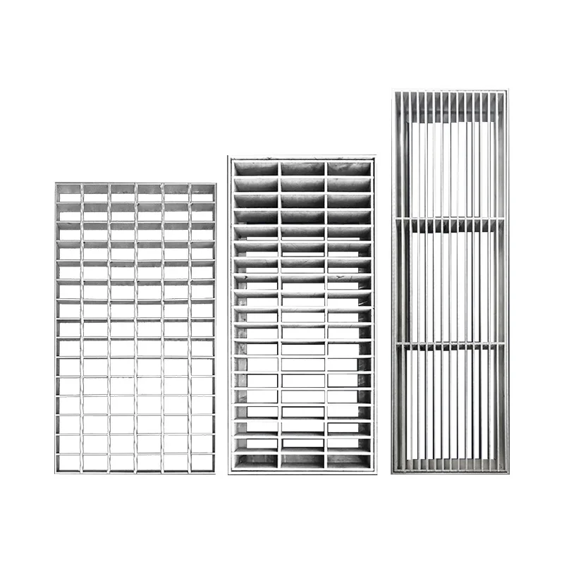 Hot-dip Galvanized Full Hard Q235 Grade Steel Grating Panels Car Washroom Gutters Garage Sewers Drainage Trench Covers Grid