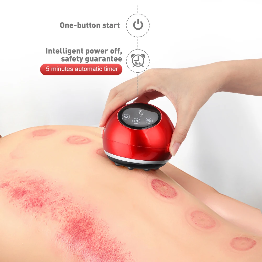 Home Infrared Heating Hot Compress Negative Pressure Gua Sha Device Electric Cellulite Cupping Massager