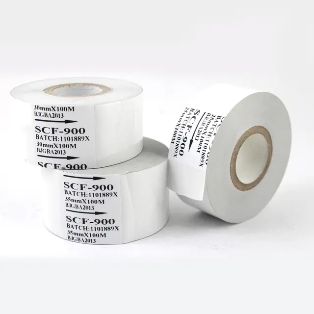 White SCF900 Coding Machine Ribbon 35/25/30mm 100m Thermal Transfer Heat Transfer Ribbon 5