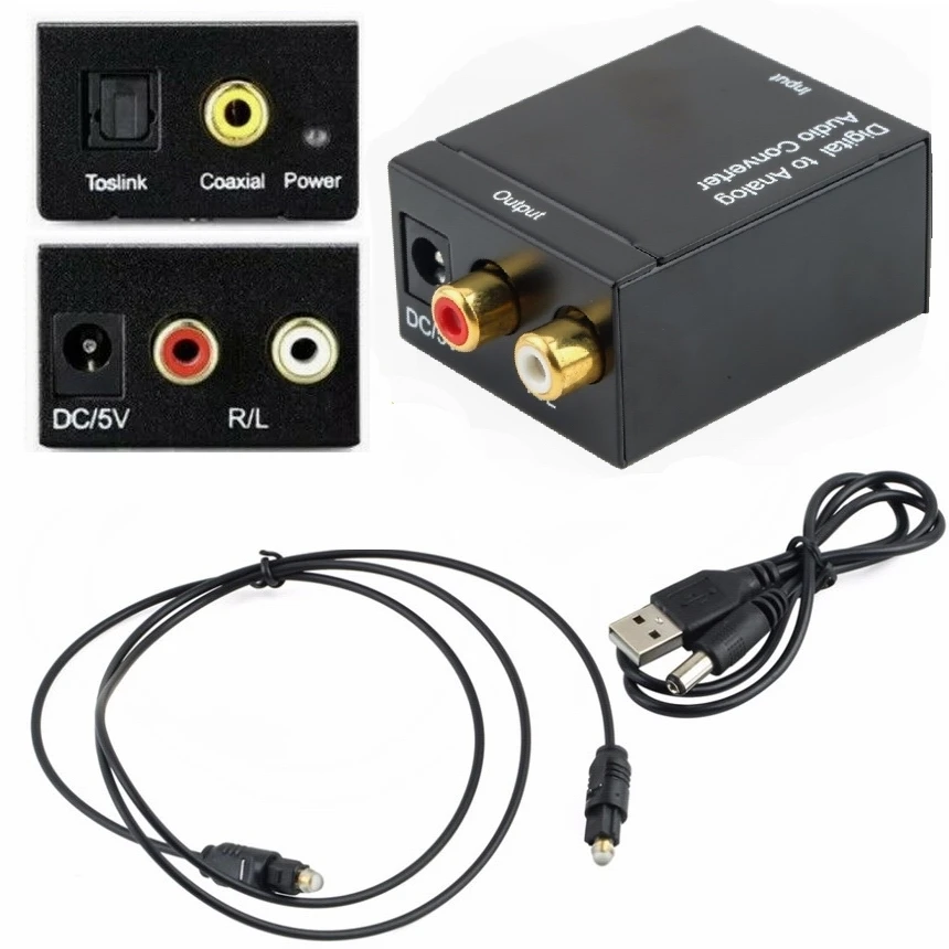 3.5mm ジャック光同軸デジタル - アナログオーディオコンバーター DAC