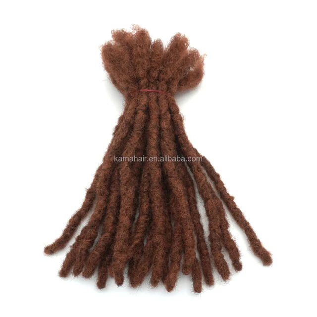 Handmade 100% Human Hair Permanent Locs Extensions Dyeable Interlocking Dreadlocks for Salons