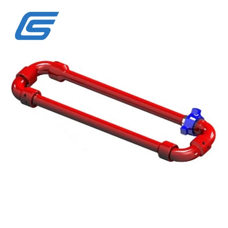 API 16C FMC Long Sweep Swivel Joint Short Loop Manifold Factory Direct Supply Chiksan Cementing and Circulating Steel Hose Loops