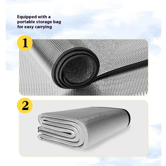 Double-Sided Thickened Waterproof Aluminum Camping Mat Moisture-Proof Beach Tent Cushion Outdoor Picnic Wholesale Style