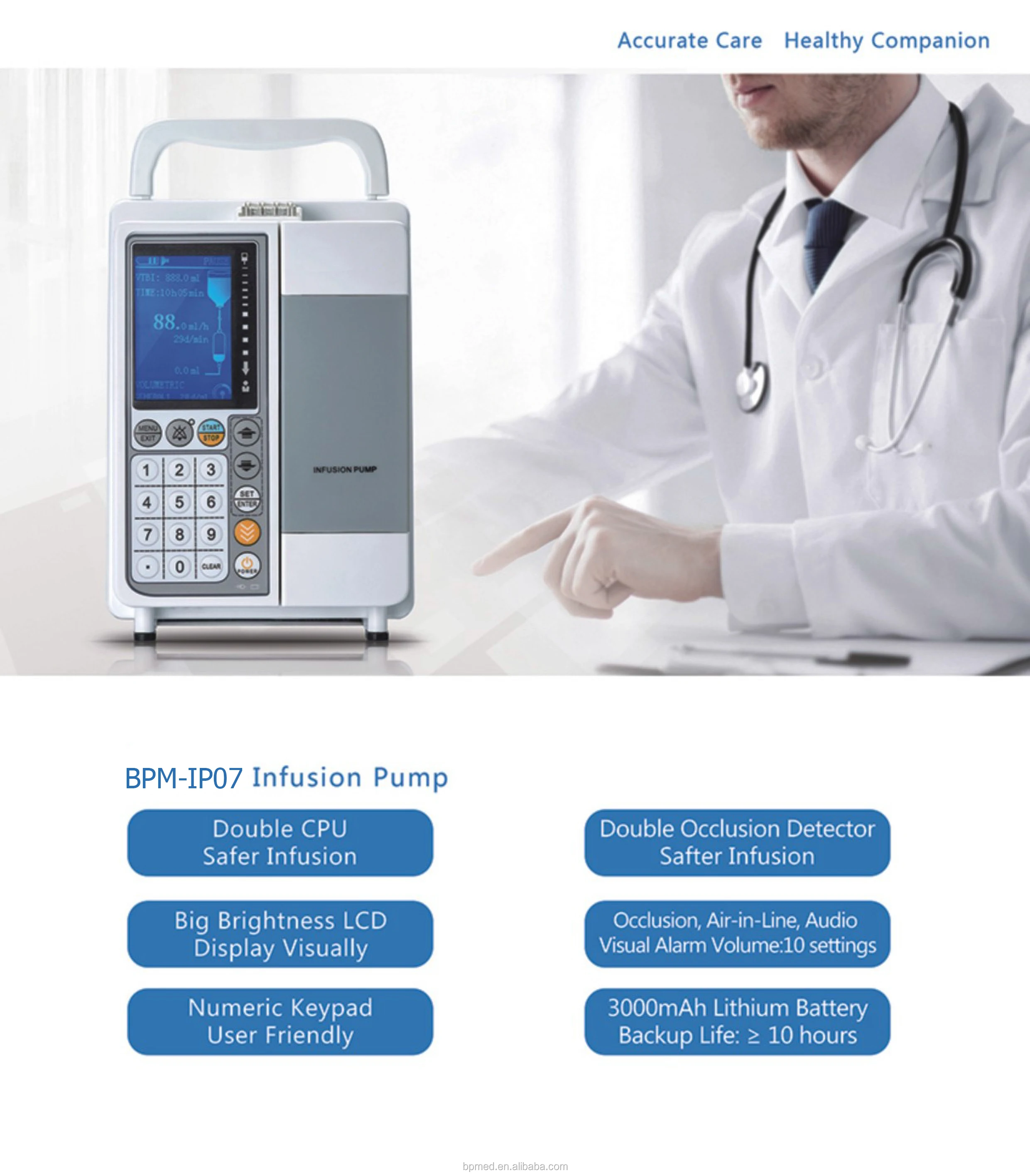 BPM-IP07V Animal Equipment Set for Elastomeric Price Hospital Infusion Pump