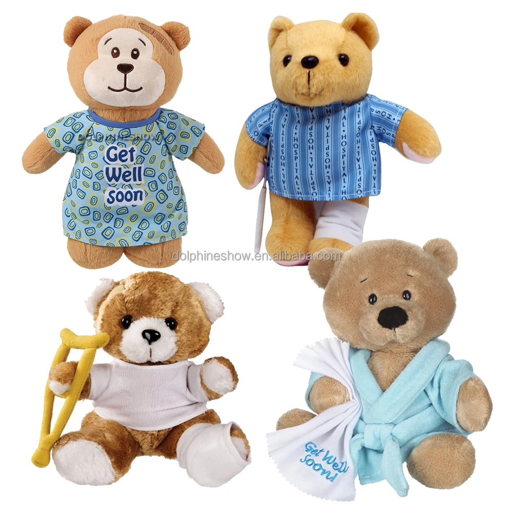 Source get well soon hospital patient gifts teddy bear custom cute