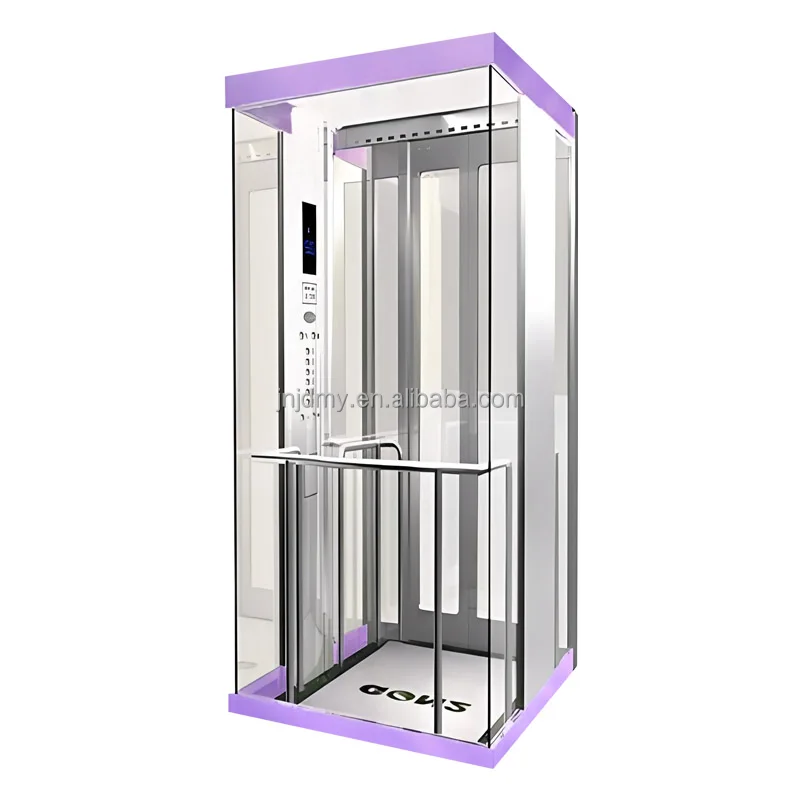 Lift Residential Panoramic Glass Elevator Round Automatic Door Hydraulic Home Elevator Villa Elevator