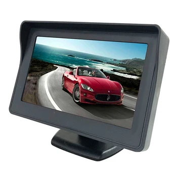 4.3 "AV reverse display Customized 25Ms Response Time  True Color Led Display Reverse Camera Parking Sensors