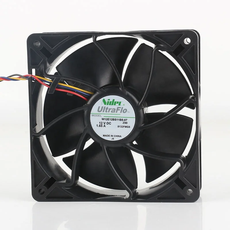 Nidec 12V 1.65A Cooling Fan - 6500RPM, 267CFM, Dual Ball Bearing