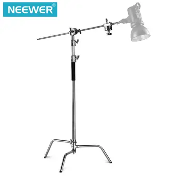 Neewer Pro Stainless Steel Reflector C-Stand Adjustable 3.2 Meters with 1.28 Meters Holding Arm and Grip Head detail image