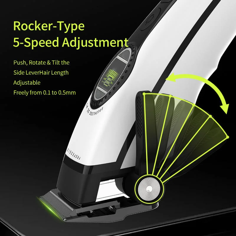 Kemei KM-1593 Barber Clipper - 8000rpm External Brushless Motor