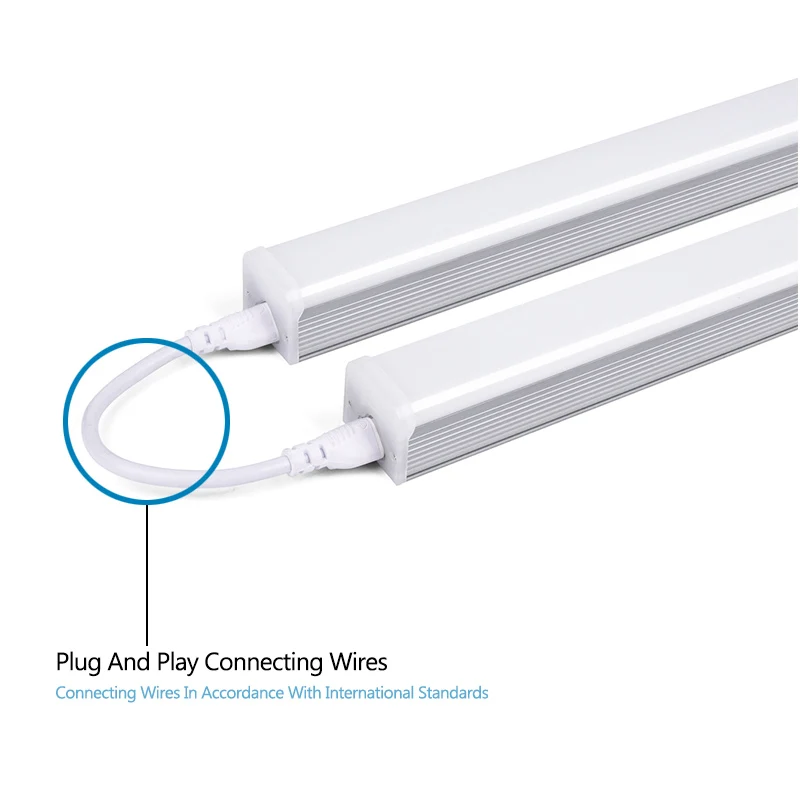 High Quality 60W Three Row Leds Batten Light Integrated T5 Tube 4 ft Led Tube Light 1200mm 40 Watt for Supermarket