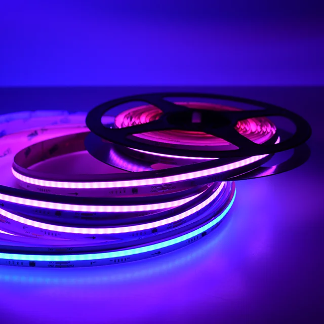 Addressable rgbic cob 5V 24V ws2811 WS2812B Dam Type 5m led backlight strip lights dream color RGB led light strip