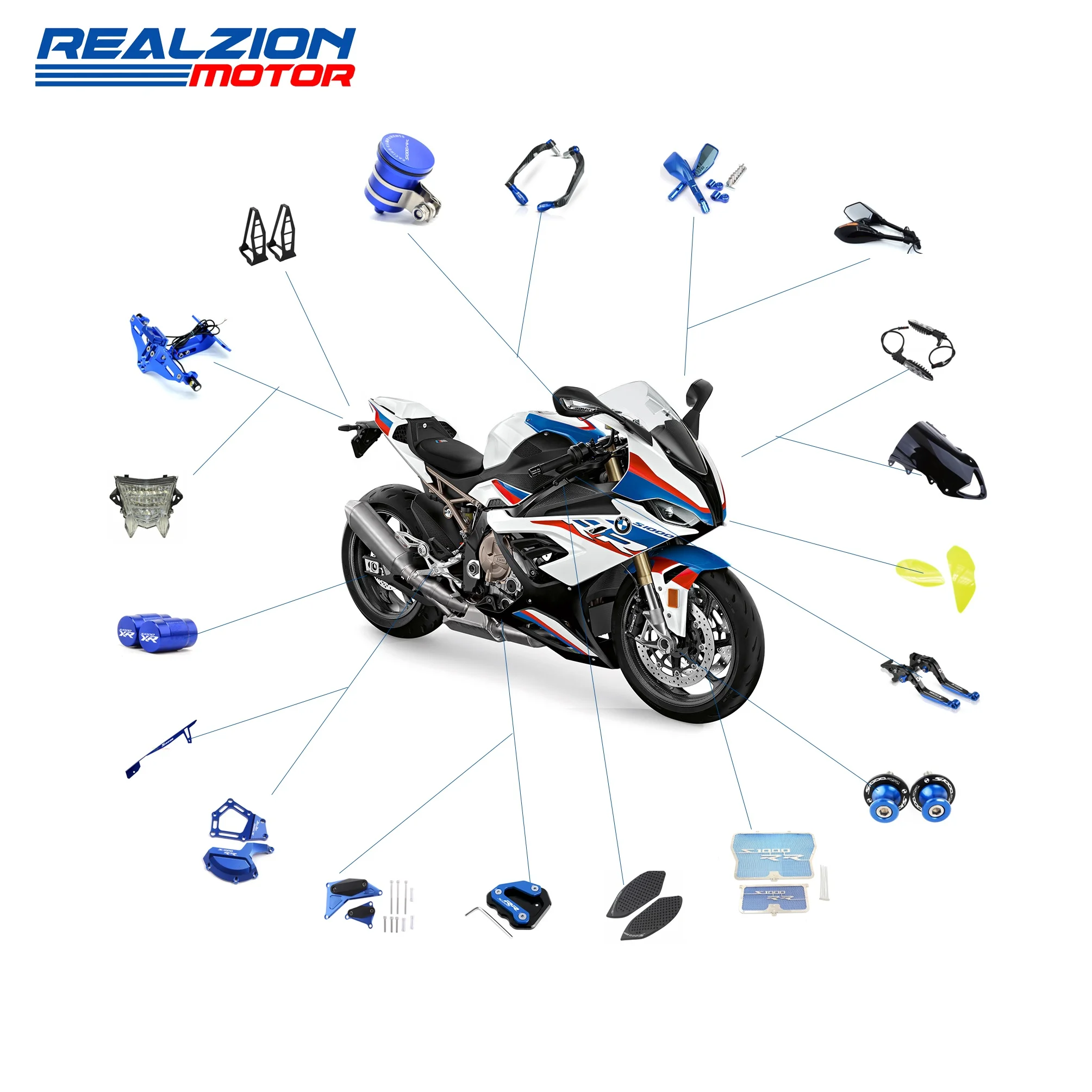 Wholesale REALZION Motorcycle For BMW From m.alibaba.com