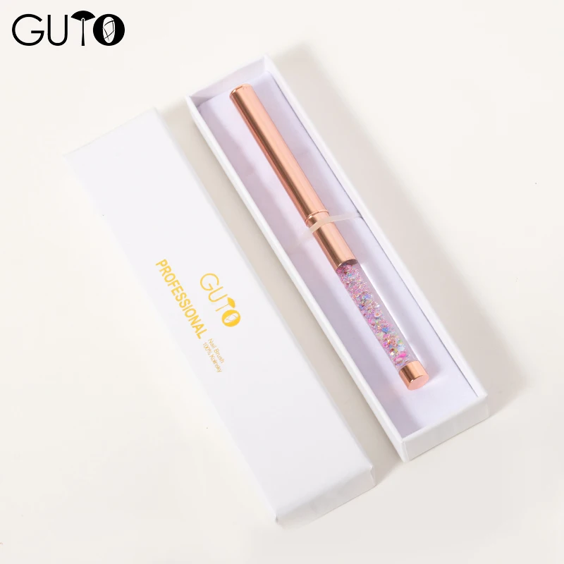 Кисти для маникюра с ручкой из розового золота 2 # ~ 24