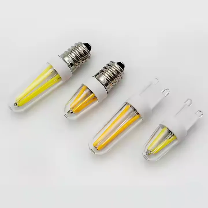 Mini Light Vintage LED Filament Bulb Dimmable Candle Edison Refrigerator E12 E14 E15 E17 G9 Base LED Bulb