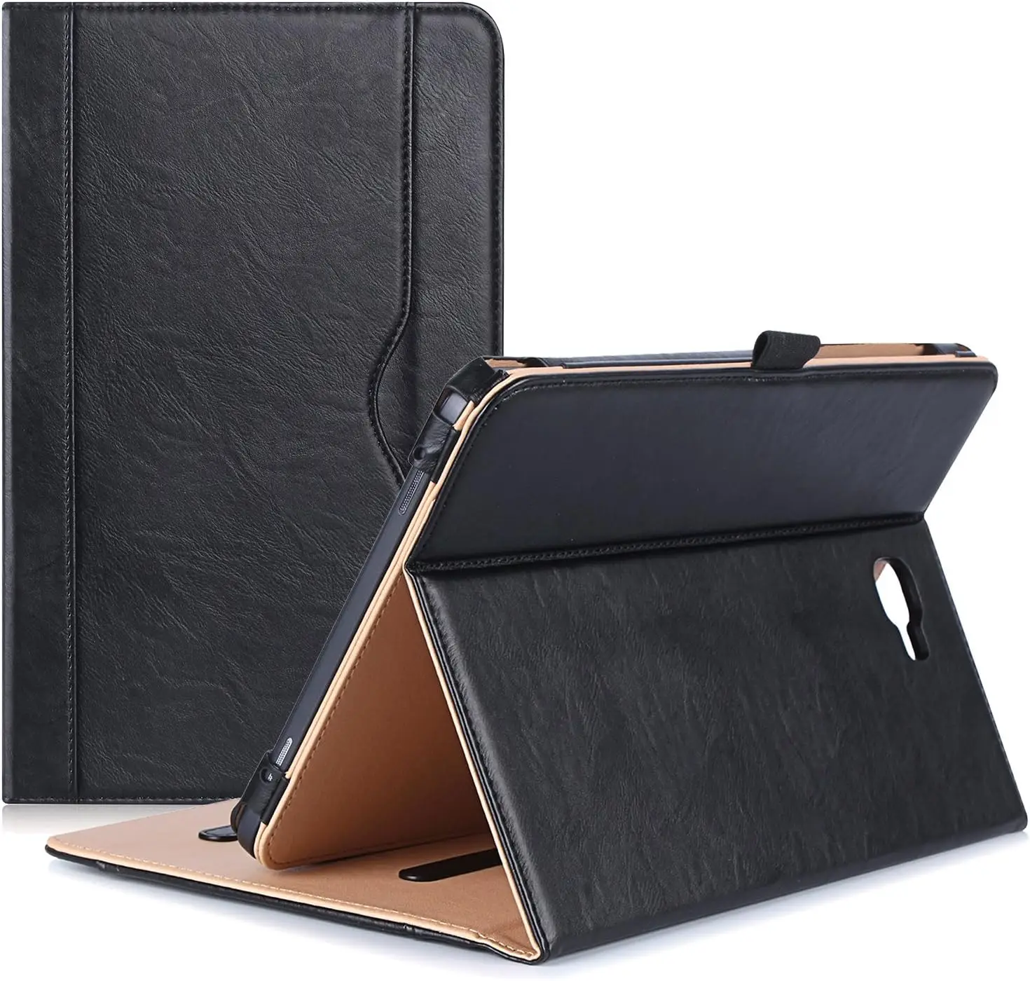 Stand Protective Case For Samsung Galaxy Tab A 10.1 Tablet With Multiple Viewing Angles And Document Pocket Laudtec