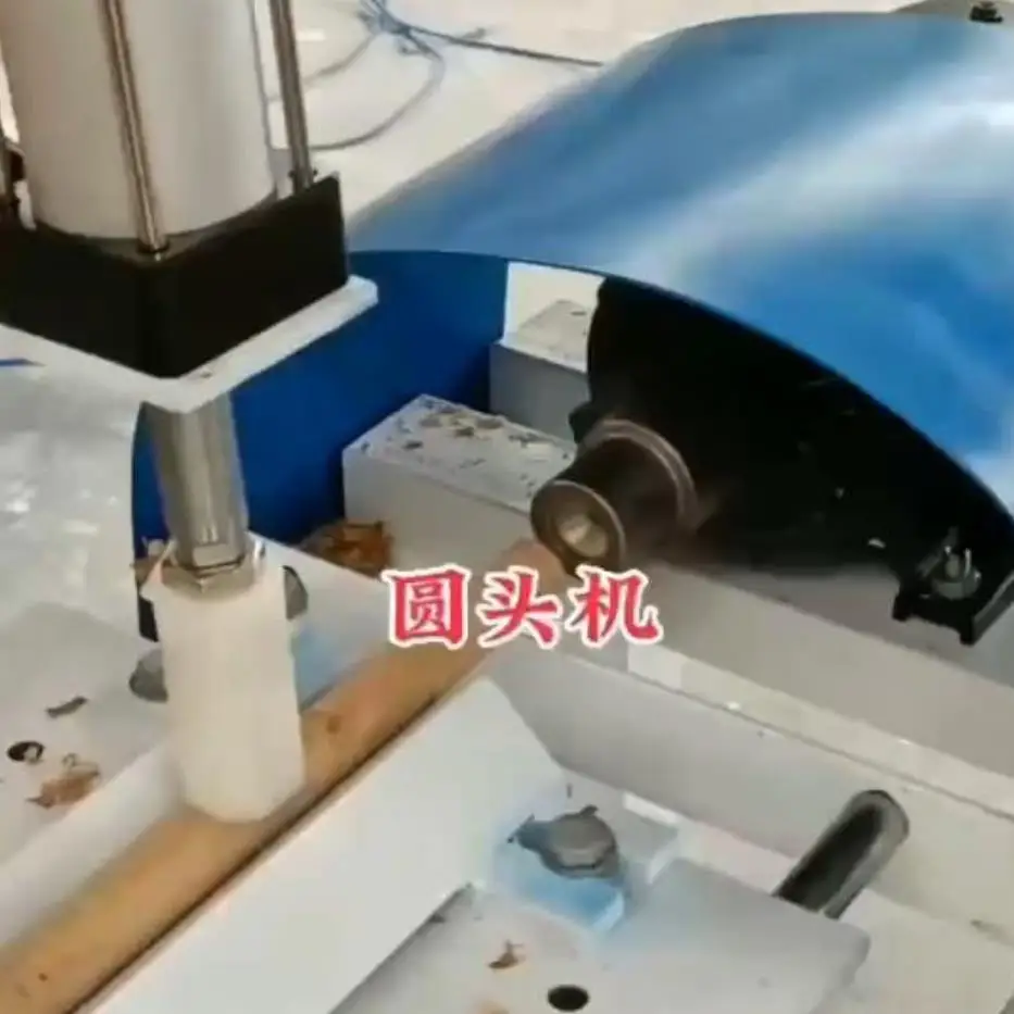 TEBAK Square Strip Cutting Round Bar Machine Rounding Cutting Wooden Bar Machine Mop Rod Flat Tip Wooden Rod Sharpening Machine