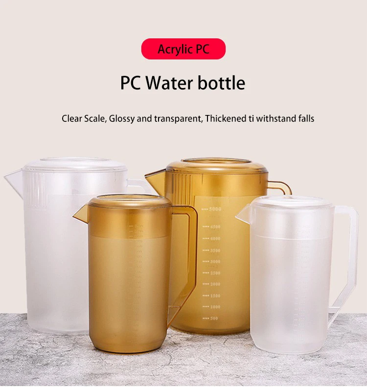 Pc Acrylic Water Bottle With Large Capacity Of 255/3500/5000 Ml Dark
