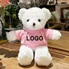 pink sweatshirt with white bear-rose velvet