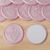 Nouvelles bagues de couple rondes en forme de coeur-perle rose