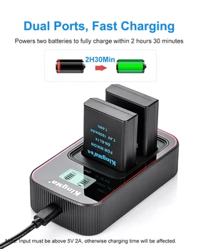 KingMa Portable Camera Li-ion Battery EN-EL14 Packs and Usbs Charging Charger for Nikon Camera product image