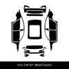 Set completo di pellicola nera brillante in TPU