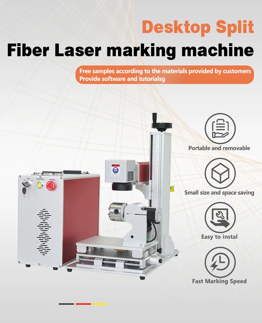 Best Selling 3D Fiber Laser Marking Cutting Machine Metal Engraving DST ...