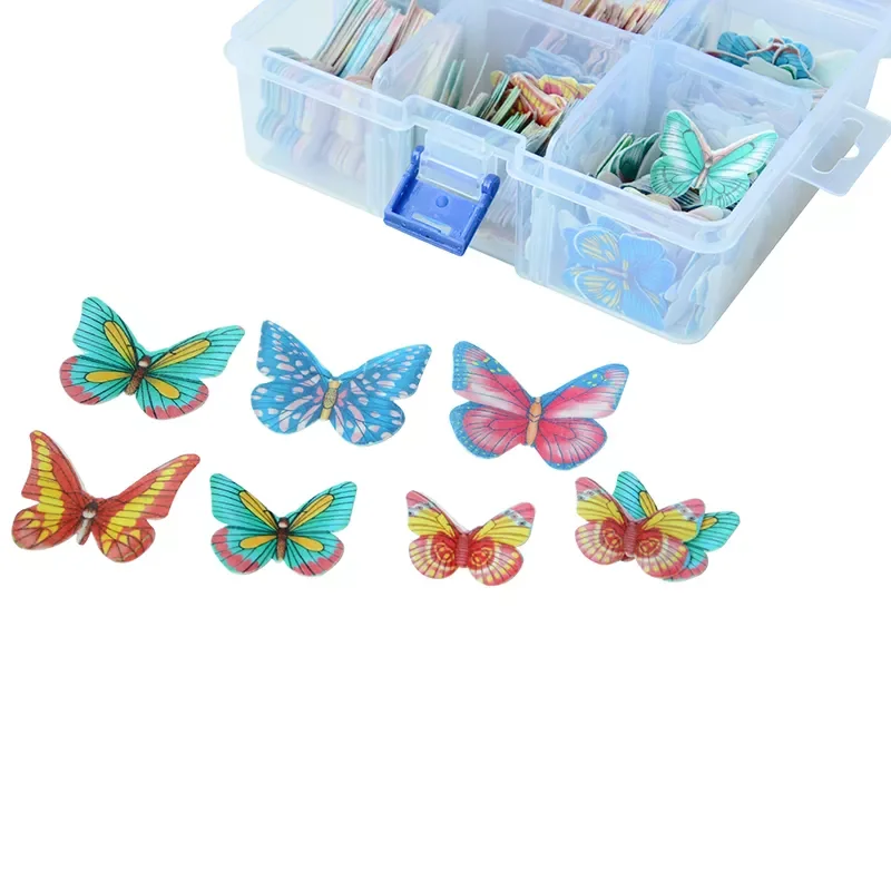 Рисовая бумага с бабочками или цветами съедобные вафли для украшения тортов капкейков на день рождения свадебную