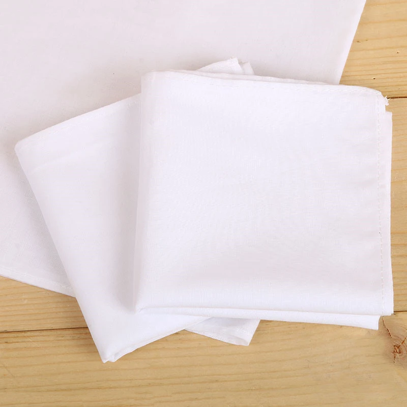 Wholesale 35*35cm White Handkerchief Perfect for Tie-dye
