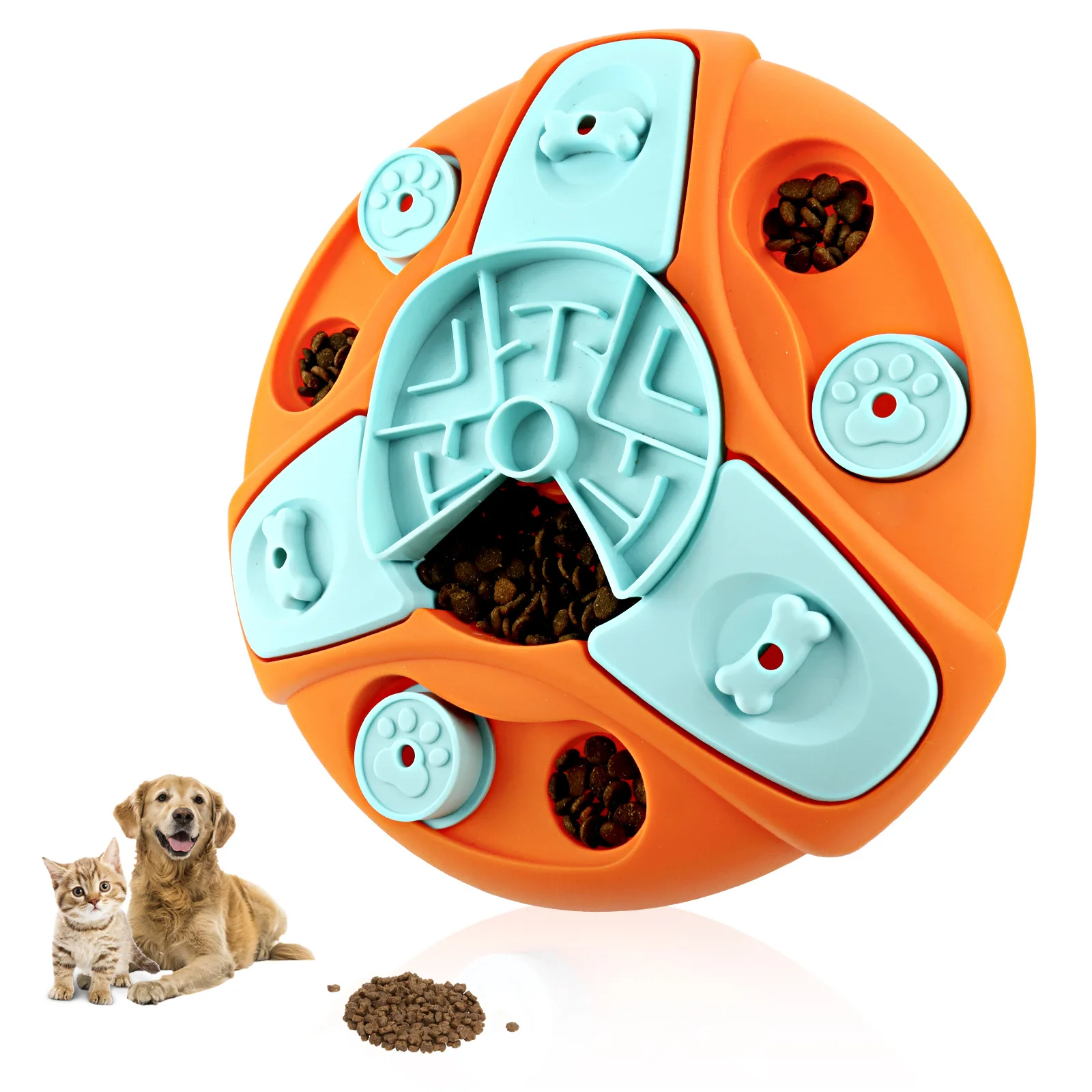 Zmaker Dog Puzzle Toys Pet Treat Dispenser Toy For Iq Training