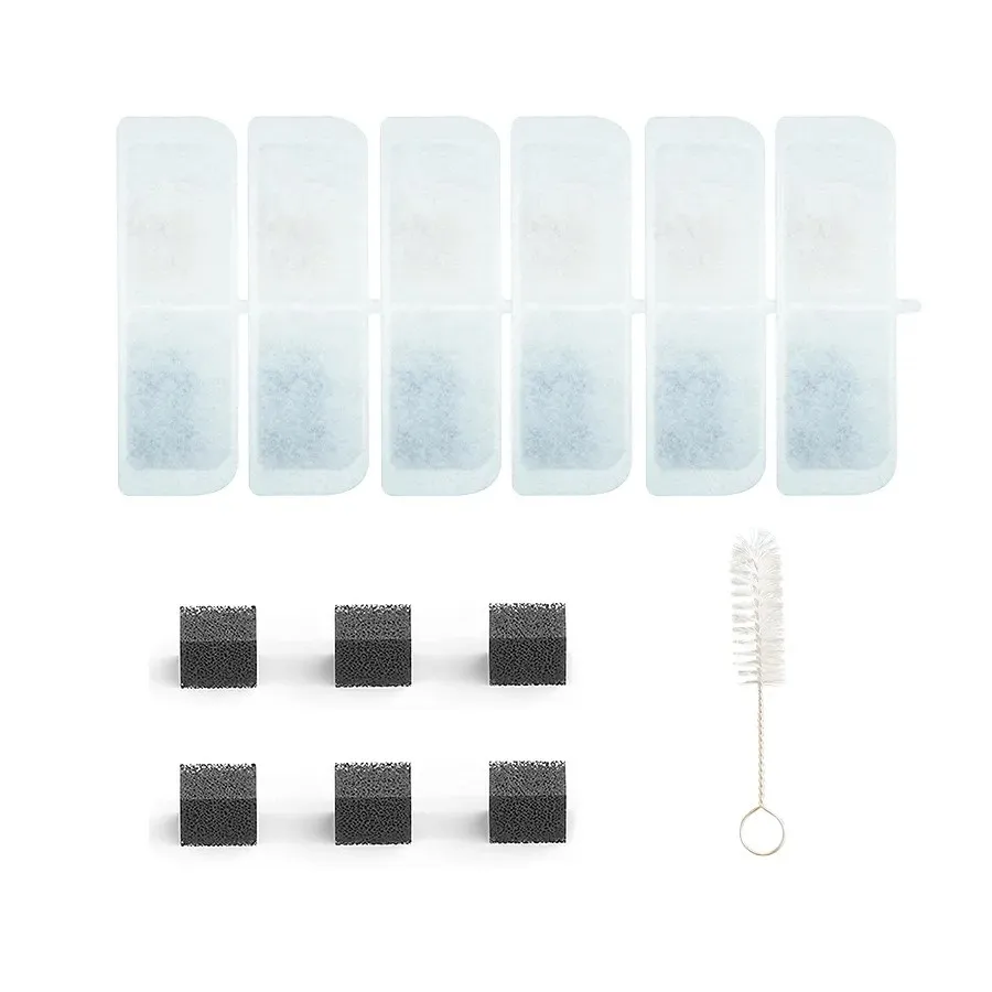 Petrust 6 Pack Filters for Ultra Quiet Pet Water Fountain Replacement Filters for Cat Water Fountain