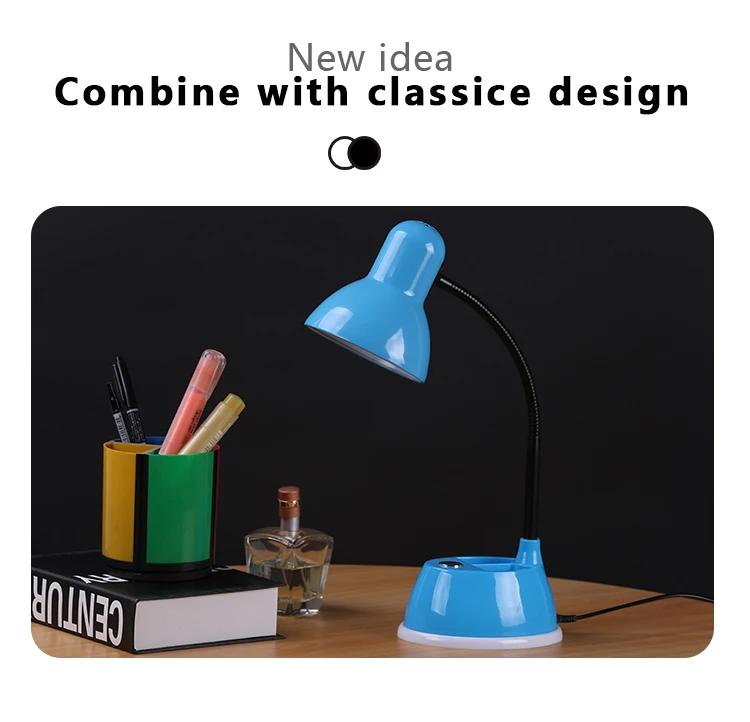 Hot Selling Home Study Metal Lampshade LED Children Study Small Table Lamp Reading Lamp