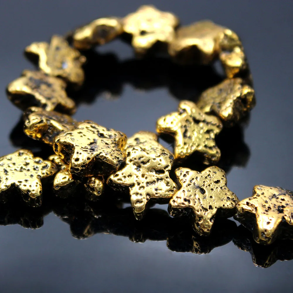 1 Strang Cycle en vrac perles doré Pierre Naturelle Bijoux Perle pour bracelet,