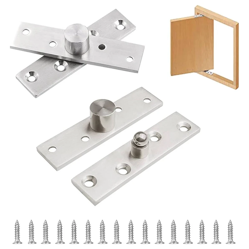Stainless Steel 360 Degree Rotation Hidden Door Cabinet Hardware Pivot Hinge