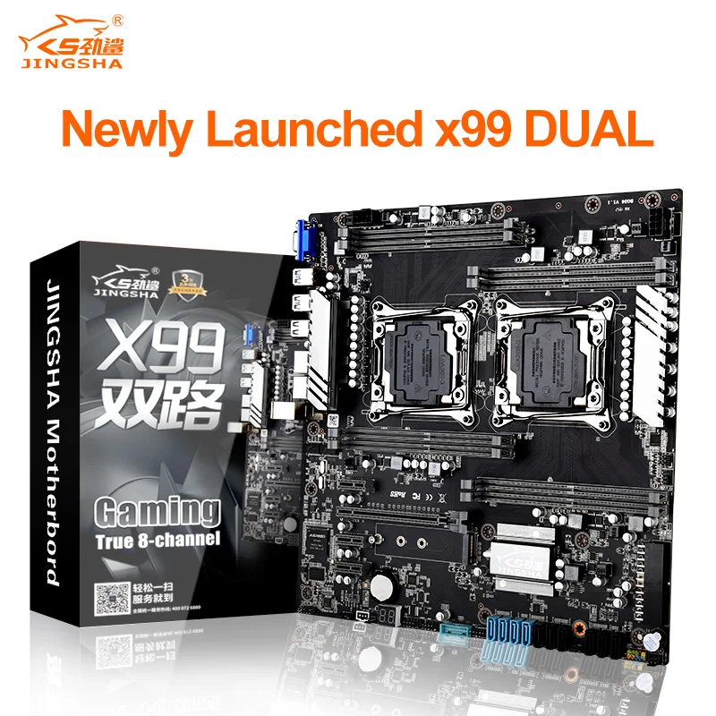 X99 2011v3 Dual CPU Support REG ECC DDR4 JINGSHA Gaming Performance ECC REG Memory Motherboard